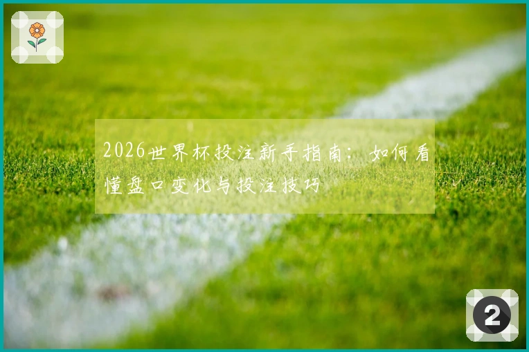 2026世界杯投注新手指南：如何看懂盘口变化与投注技巧